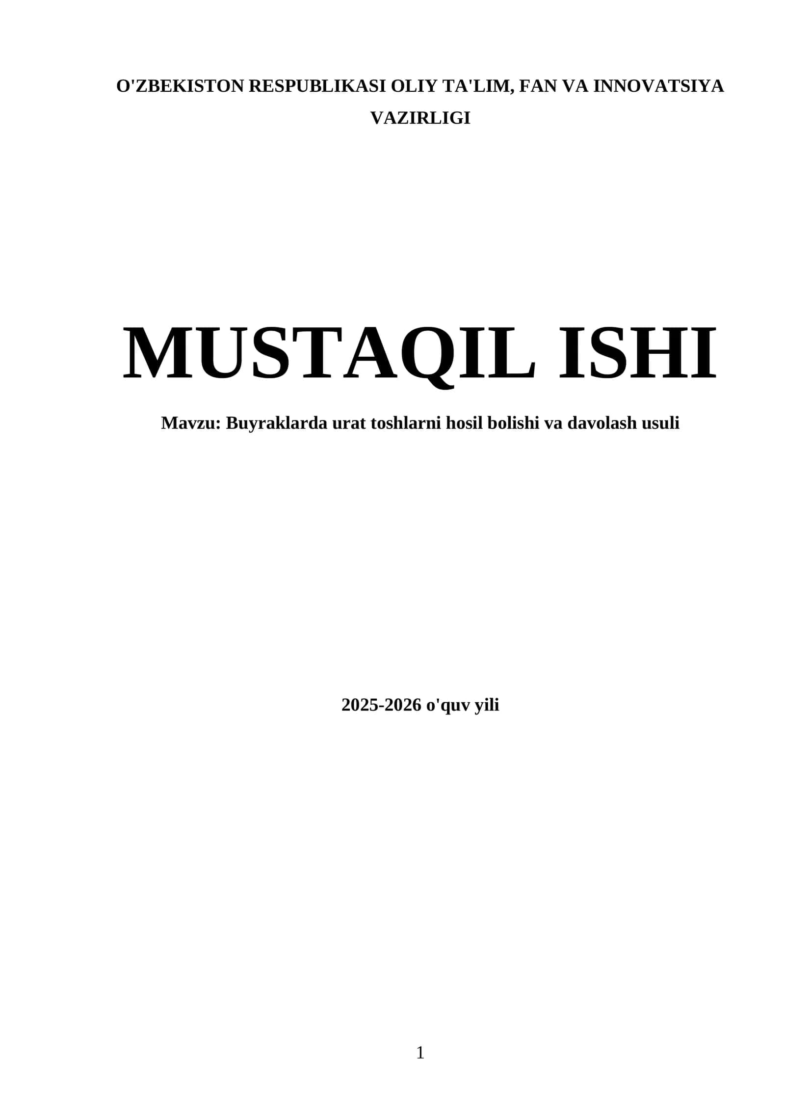 Buyraklarda urat toshlarni hosil bolishi va davolash usuli 1