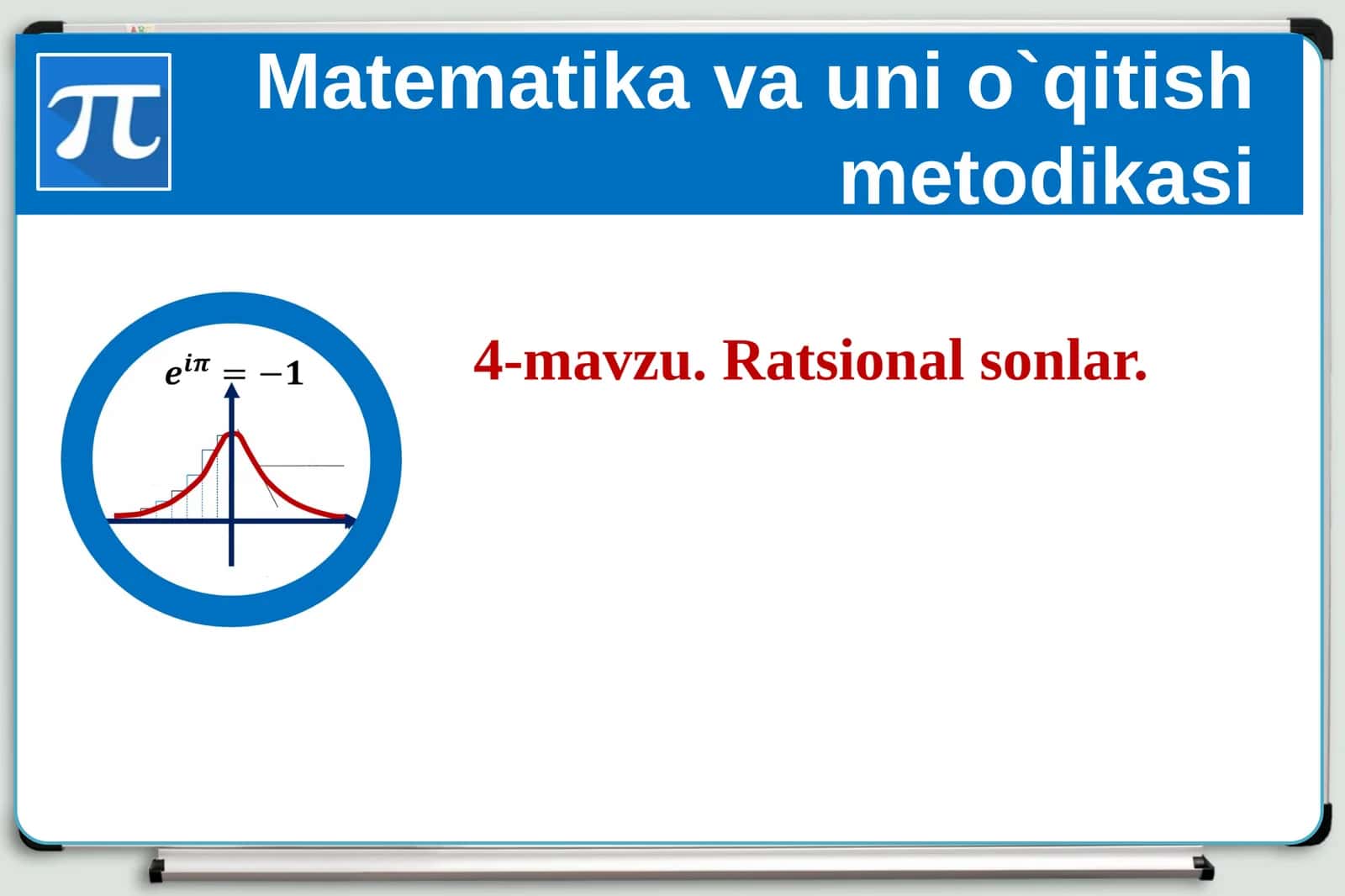 Matematikava uni o`qitish metodikasi 1