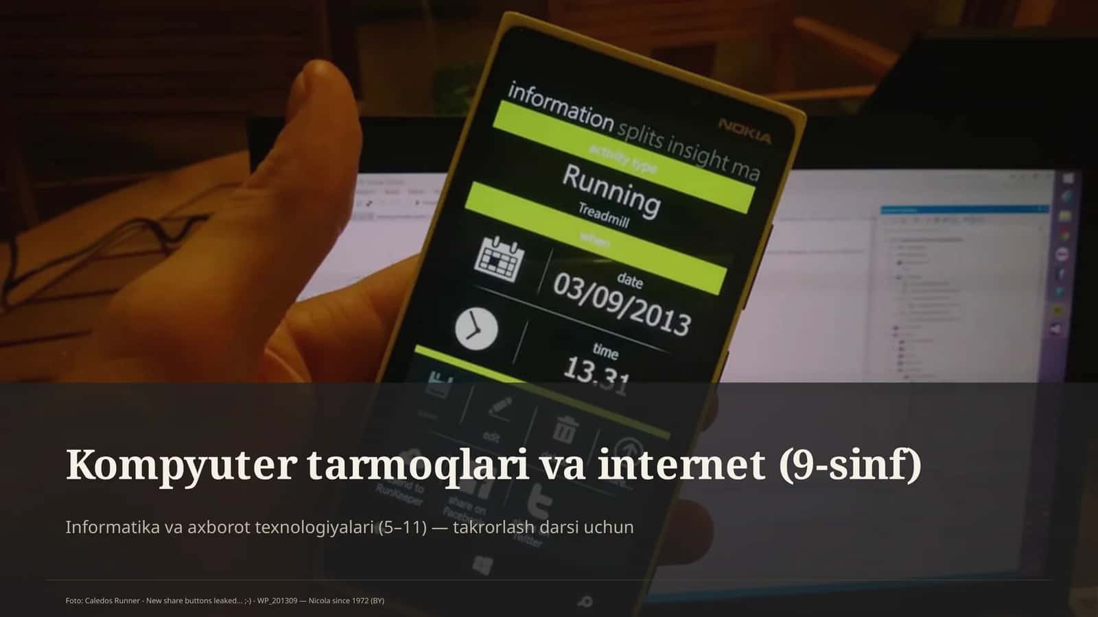 Kompyuter tarmoqlari va internet (9-sinf) 1