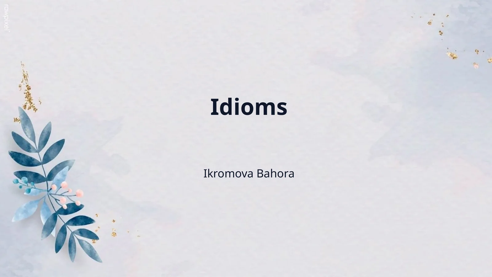 Idioms 1