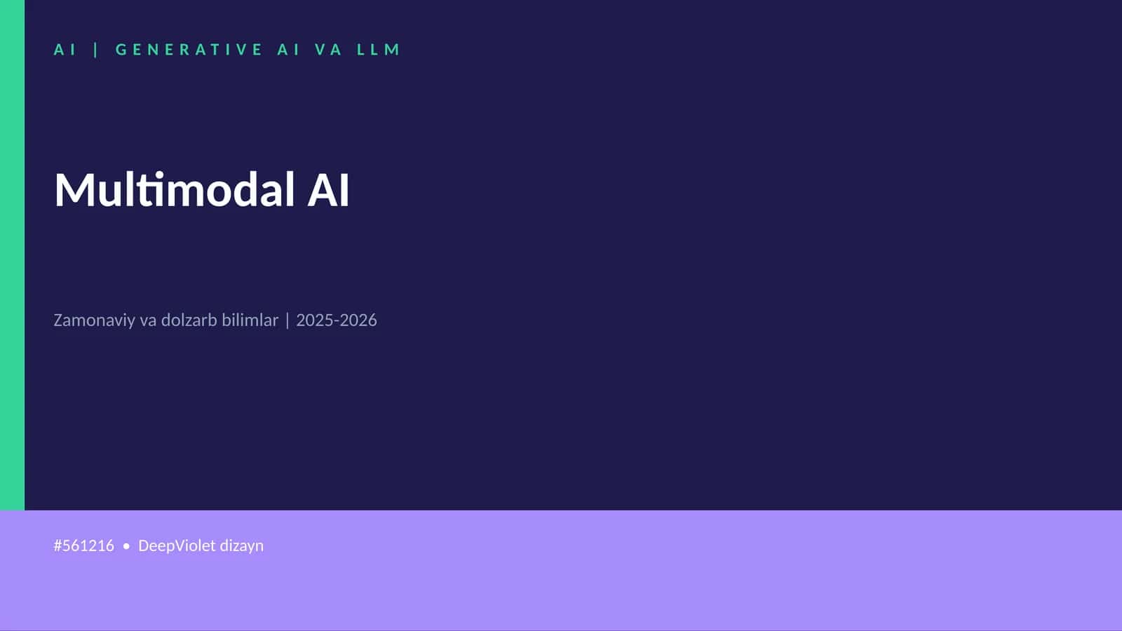 Multimodal AI 1