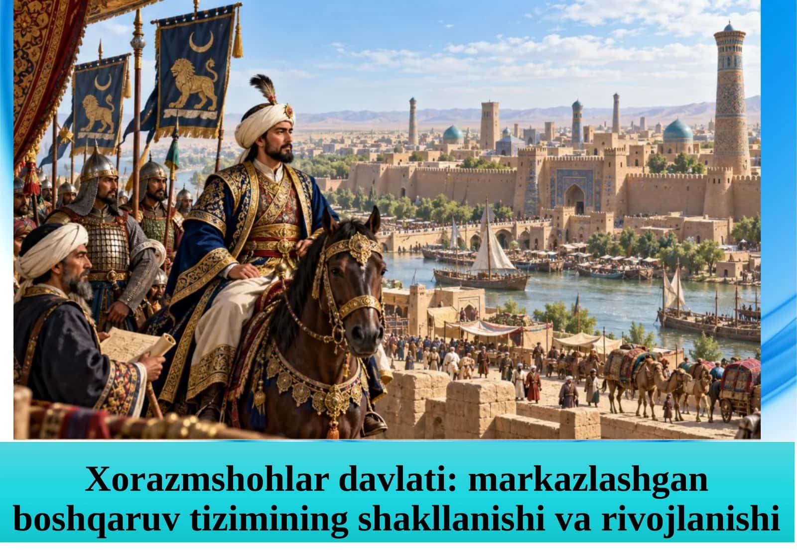 Xorazmshohlar davlati markazlashgan boshqaruv tizimining shakllanishi va rivojlanishi.pptx 1