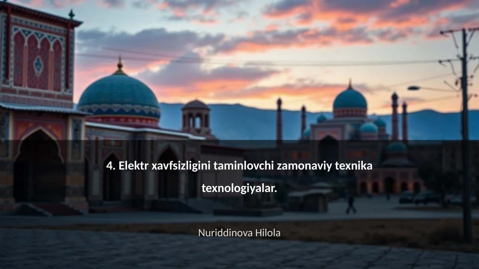 Zamonaviy elektr xavfsizlik tizimlari 1