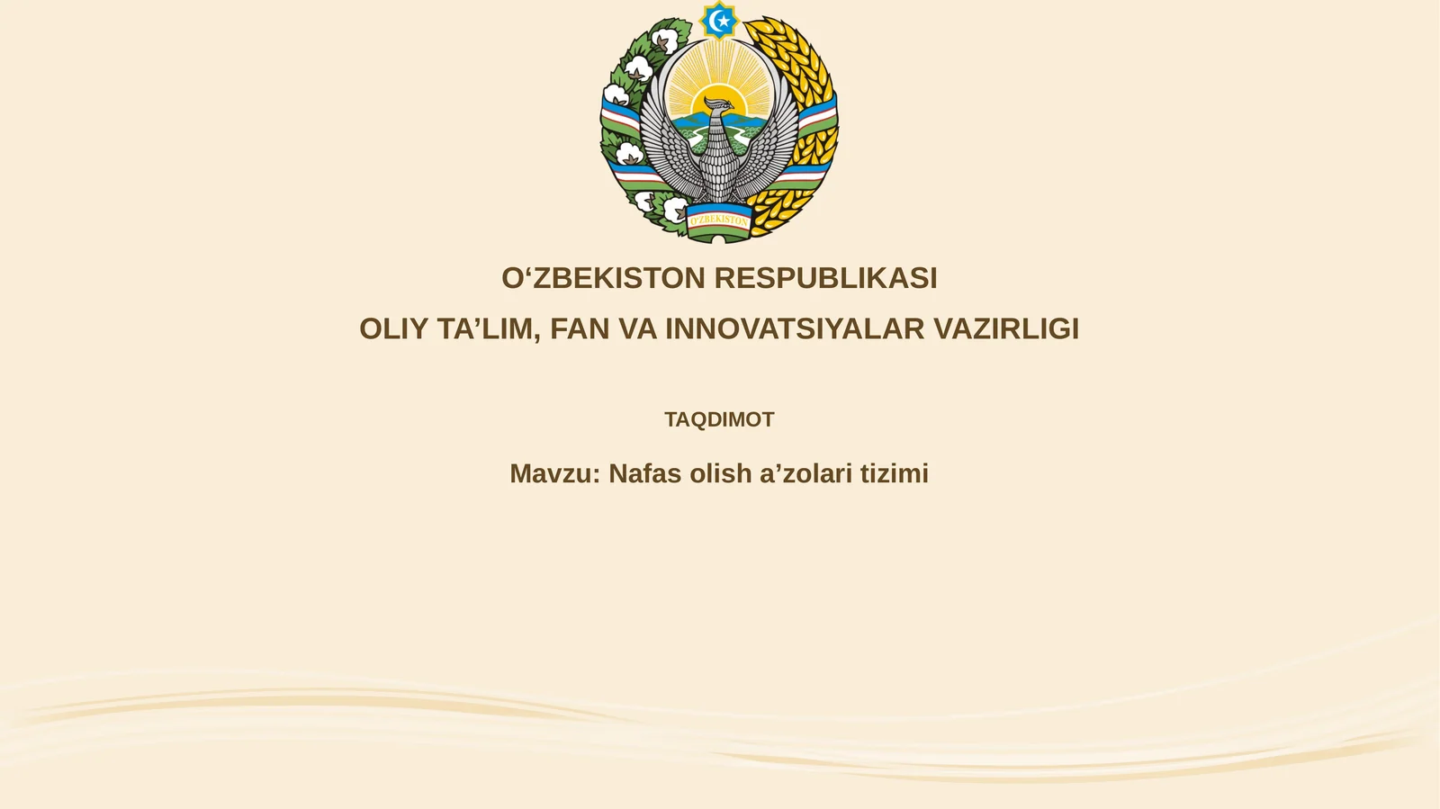 Nafas olish tizimi 1