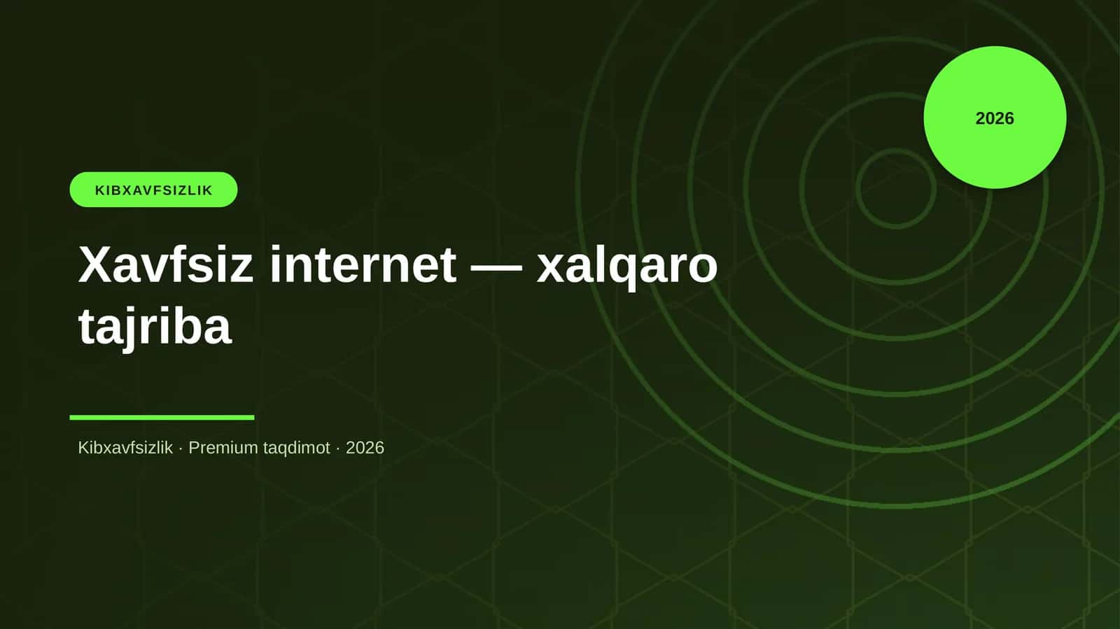 Xavfsiz internet — xalqaro tajriba 1