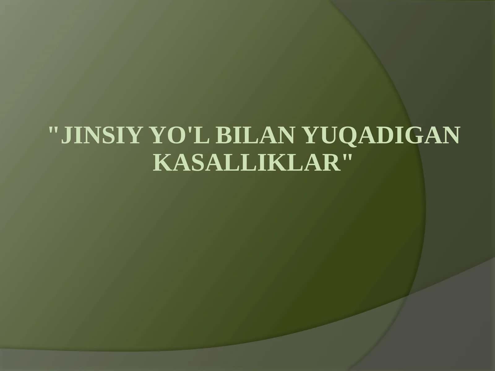 Xlamidiya infektsiyalari 1