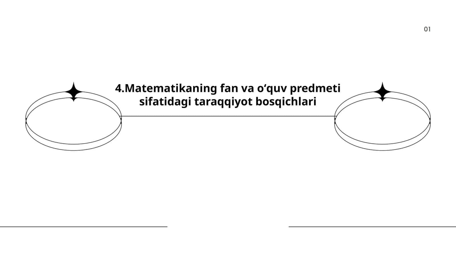 Matematikaning fan va oʻquv predmeti sifatidagi taraqqiyot bosqichlari 1