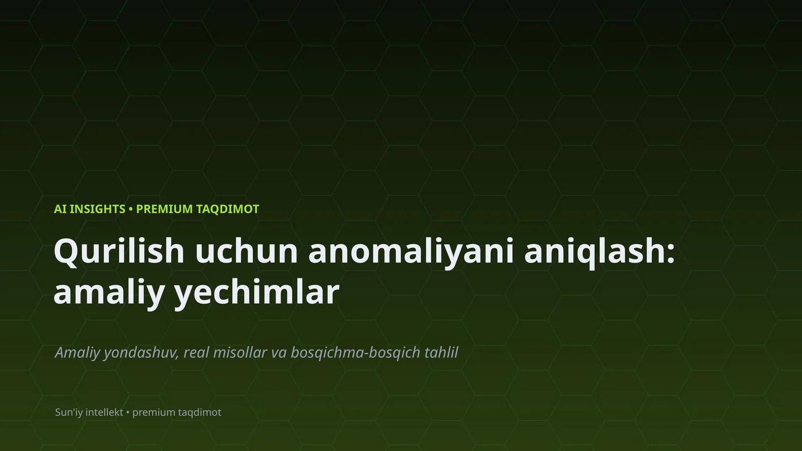 AI INSIGHTS • PREMIUM TAQDIMOT 1