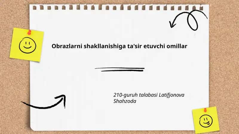 Omillar bilan obrazlarni shakllantirish 1