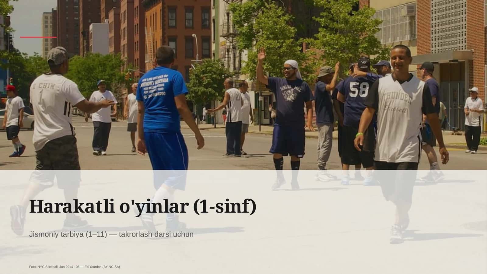 Harakatli o'yinlar (1-sinf) 1