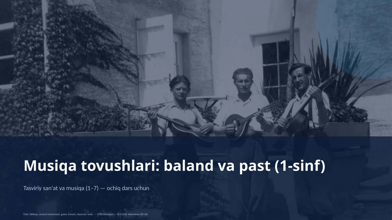 Musiqa tovushlari: baland va past (1-sinf) 1