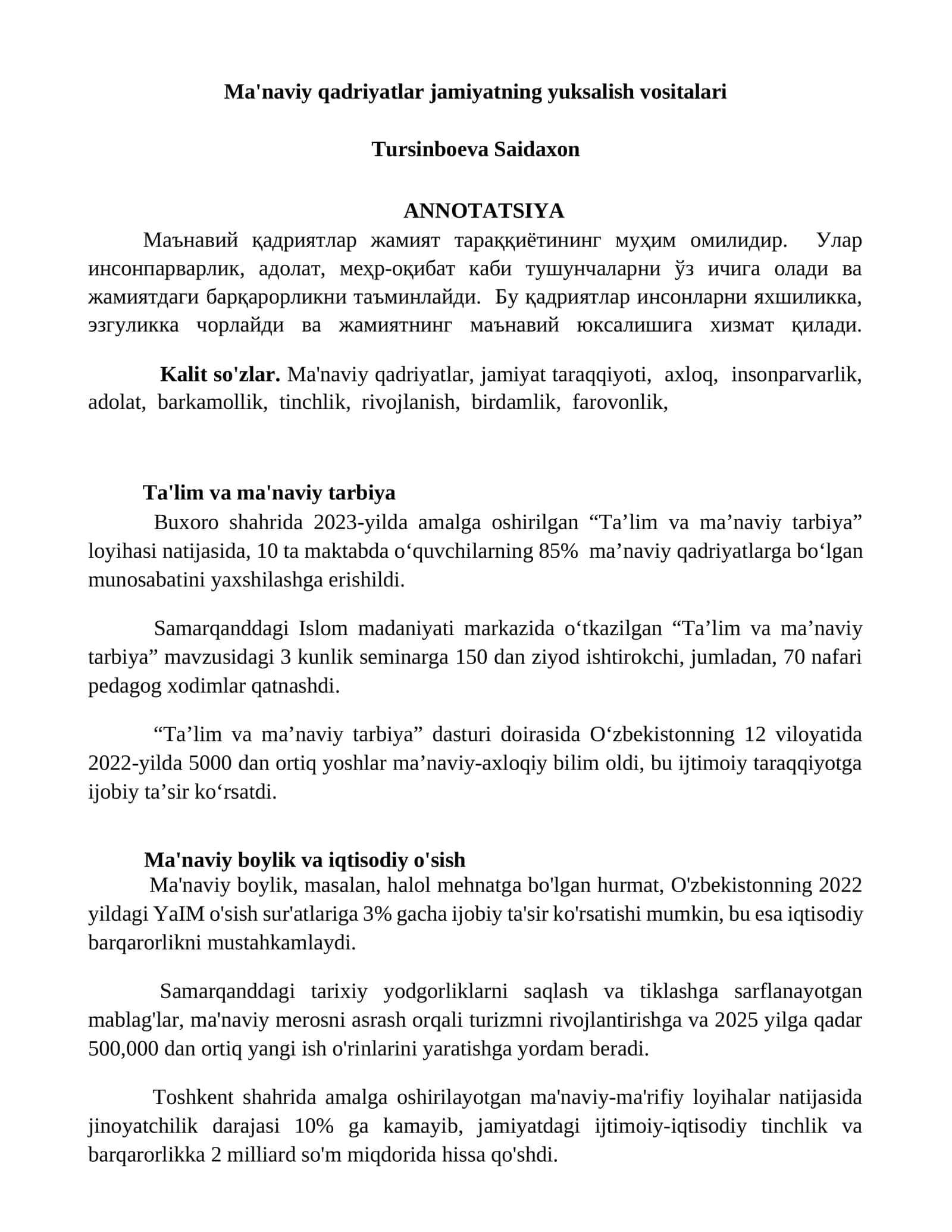 Ta’lim va ma’naviy tarbiya 1