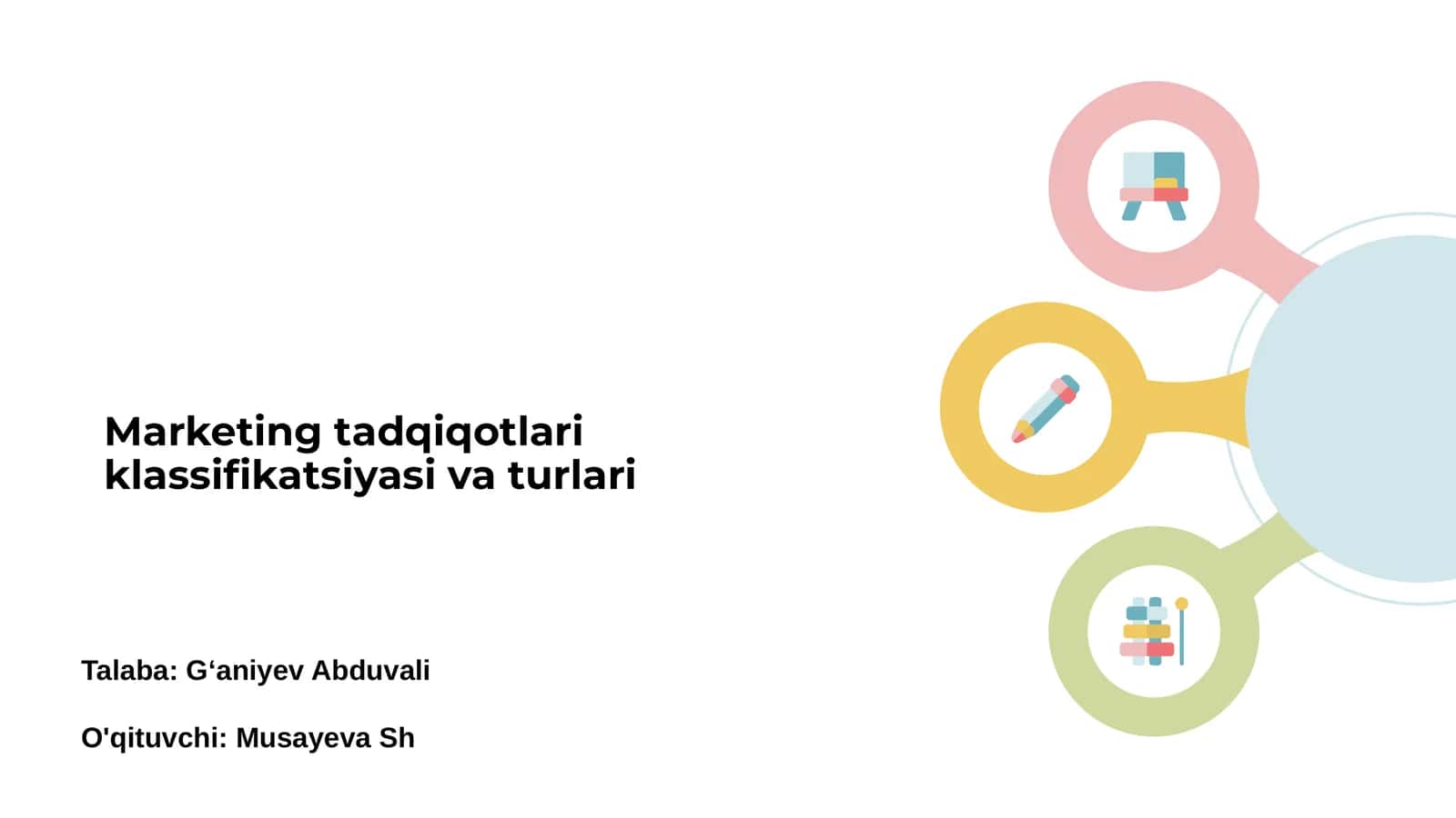 Marketing tadqiqotlari klassifikatsiyasi va turlari 1