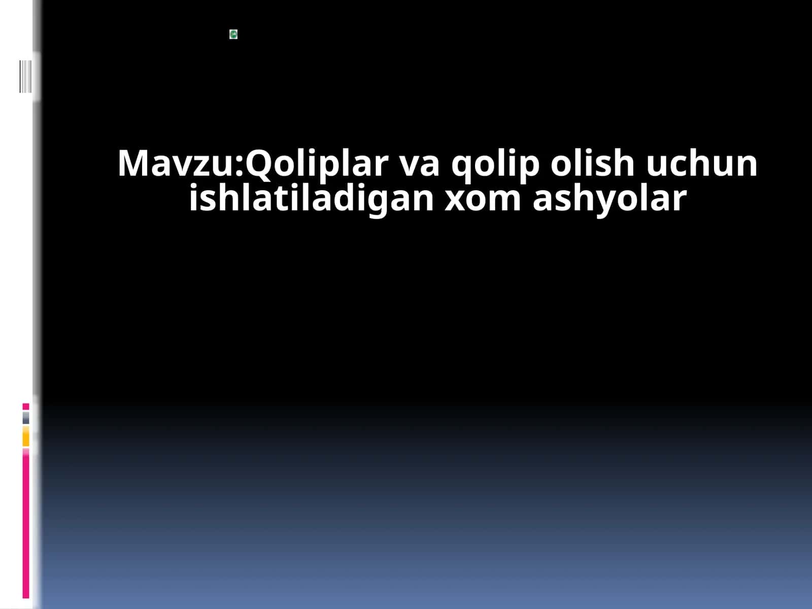Stamatalogiyada qoliplar va qolip olishtiradigan xomashyolar 1