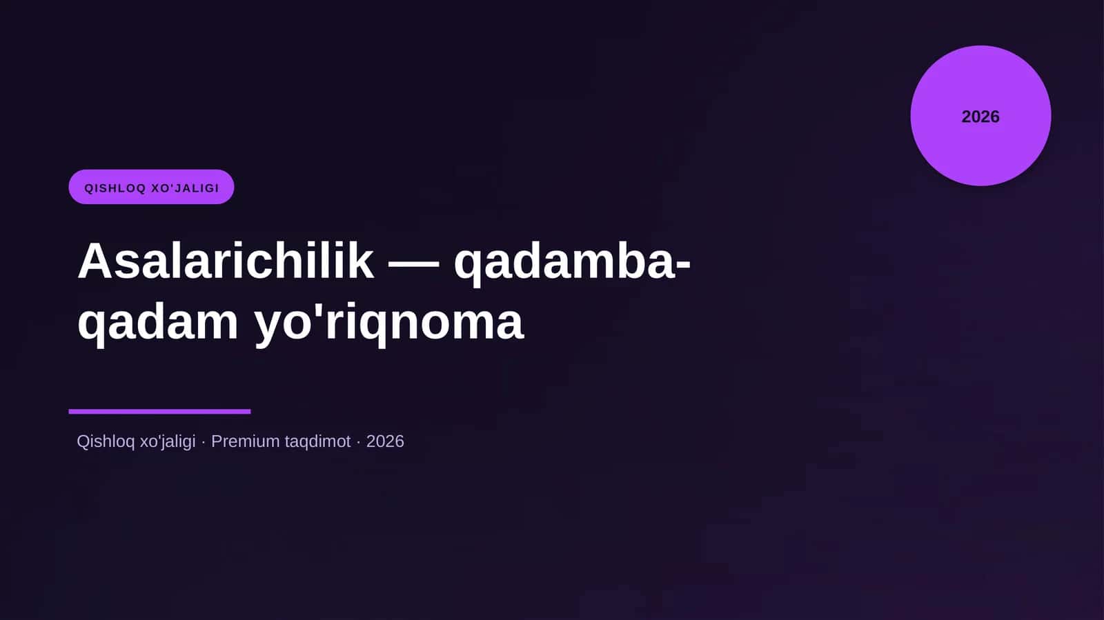 Asalarichilik — qadamba-qadam yo'riqnoma 1