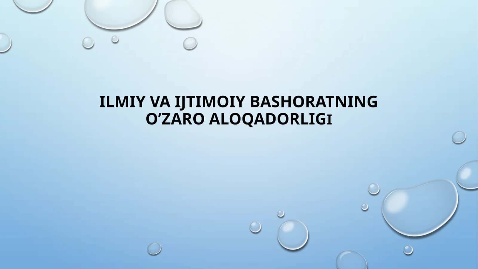 ilmiy va ijtimoiy bashoratning o’zaro aloqadorligi 1