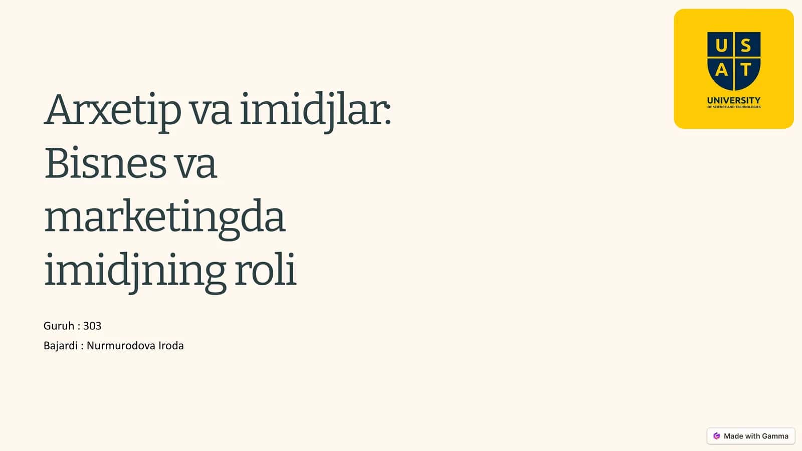 Arxetip va imidjlar: Bisnes va marketingda imidjning roli 1