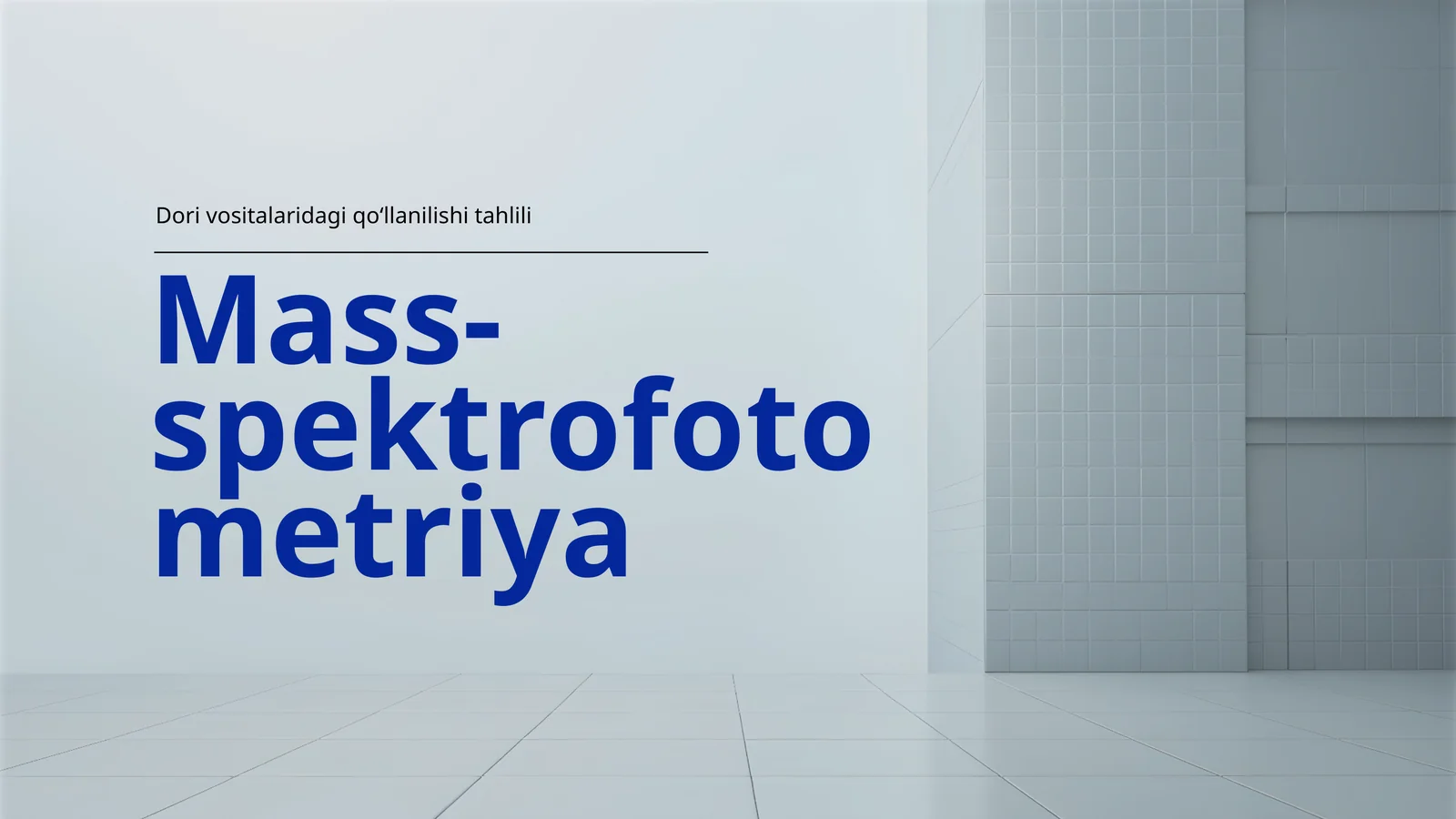 Mass-spektrofotometriya 1