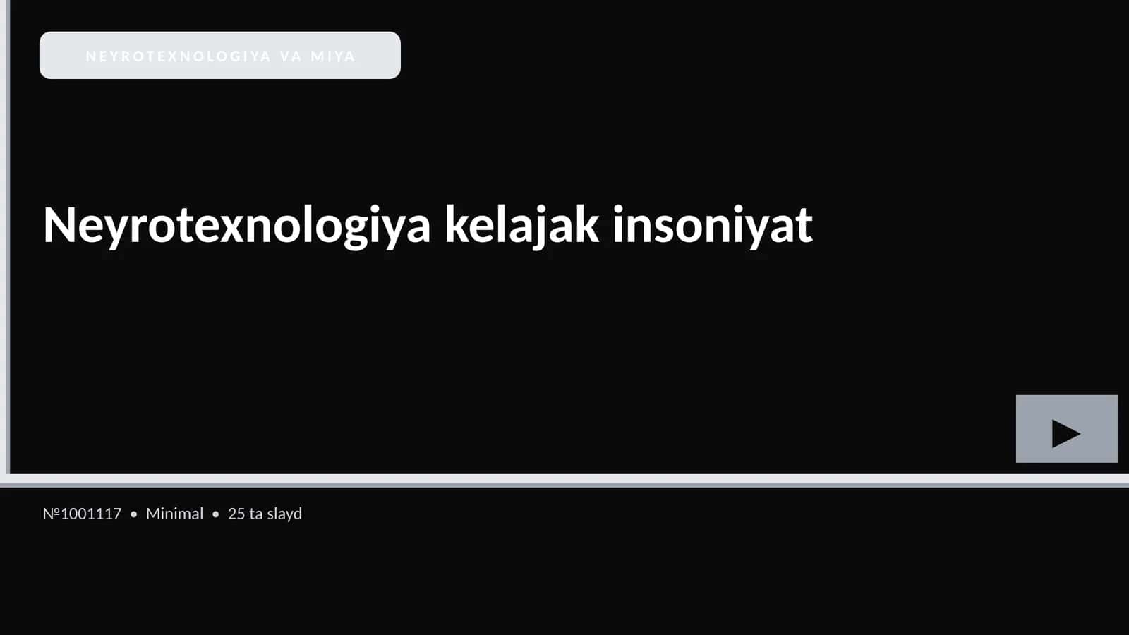 NEYROTEXNOLOGIYA VA MIYA 1