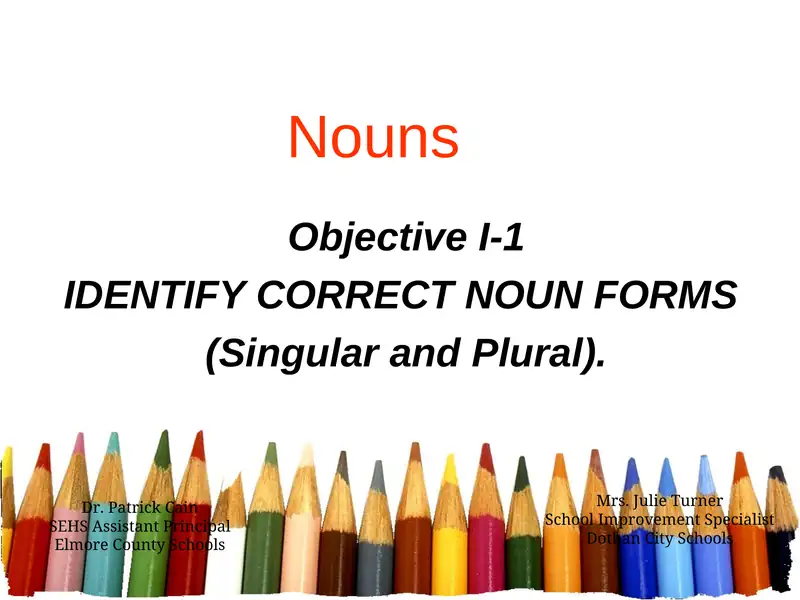 Proper Nouns 1