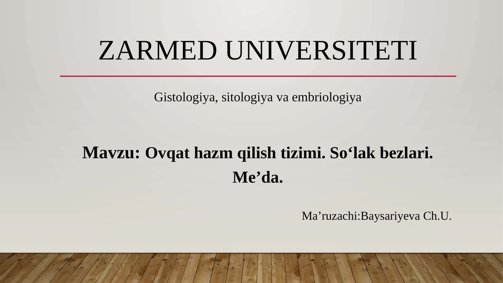 Ovqathazmqilishtizimi.Soʻlakbezlari.Me’da 1