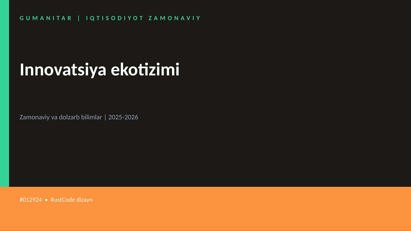 Innovatsiya ekotizimi 1