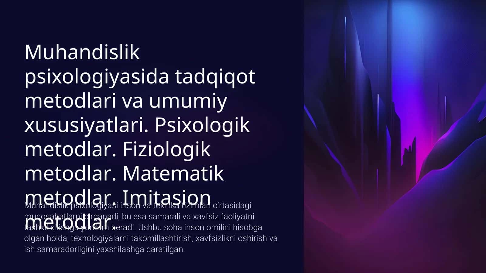 Tadqiqot Metodlarining Umumiy Xususiyatlari 1