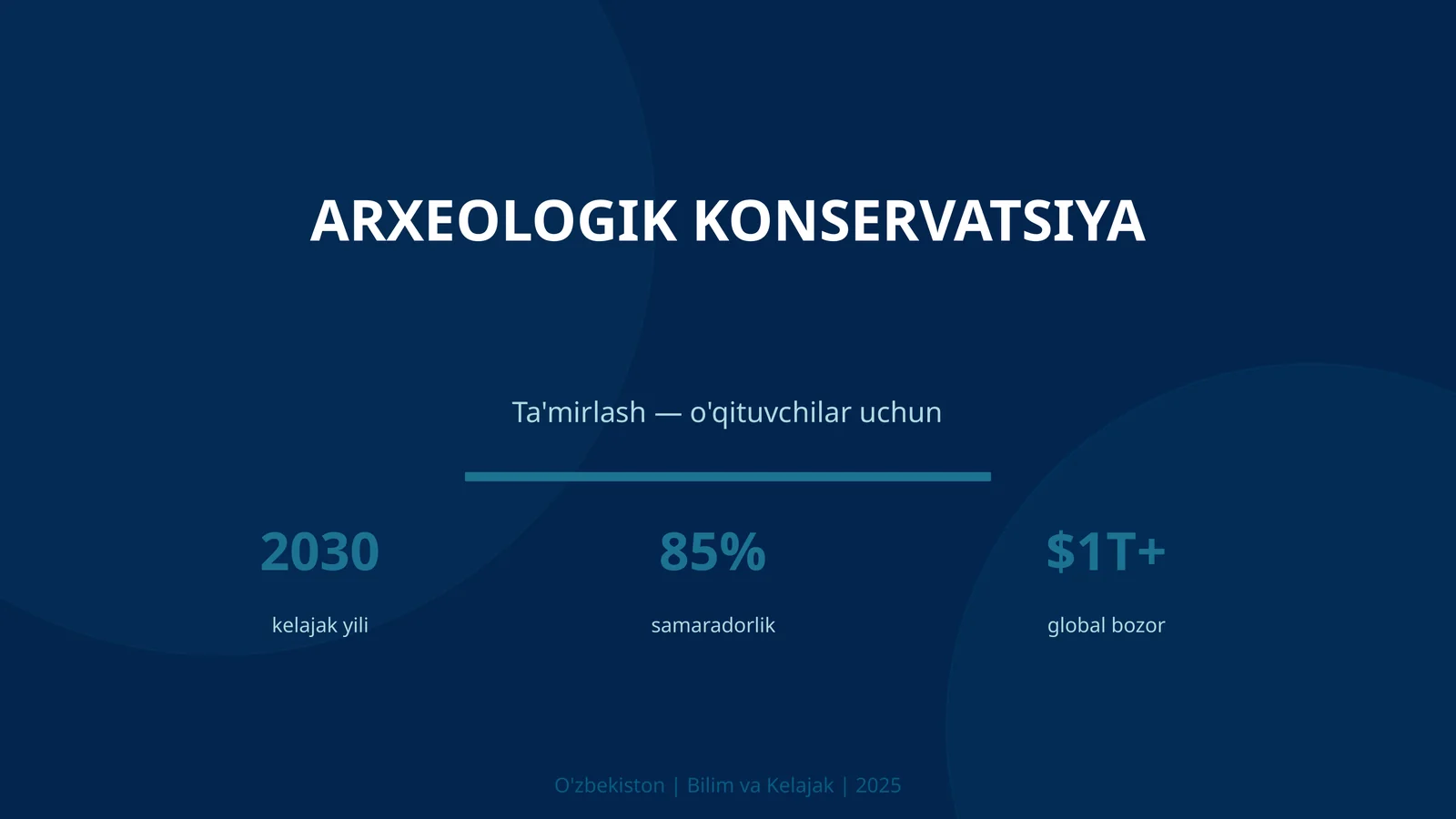 ARXEOLOGIK KONSERVATSIYA 1