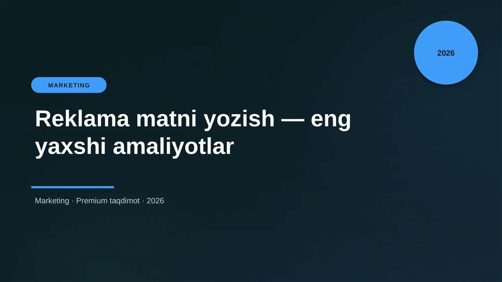Reklama matni yozish — eng yaxshi amaliyotlar 1