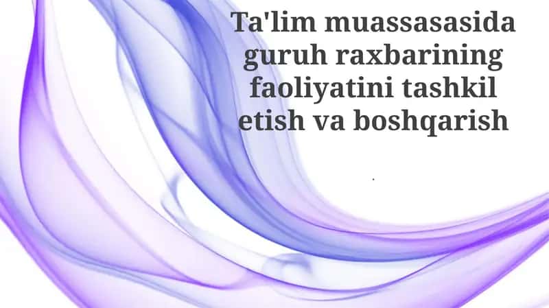 Vazifalarni samarali tarzda topshirish 1