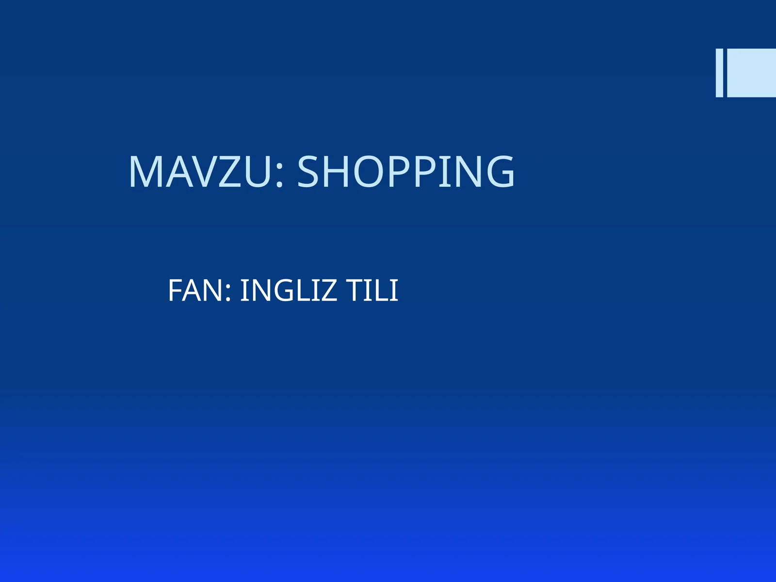 Shopping 1