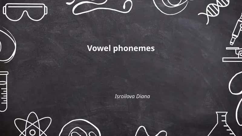 Vowel phonemes 1