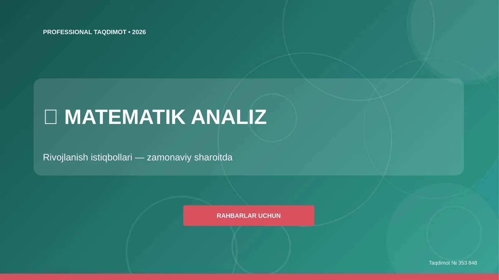 MATEMATIK ANALIZ 1
