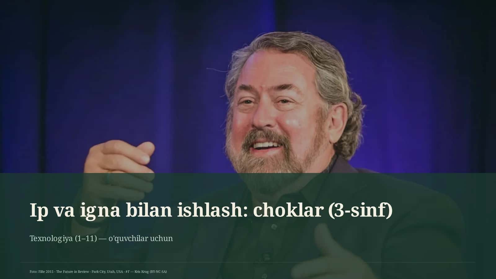 Ip va igna bilan ishlash: choklar (3-sinf) 1