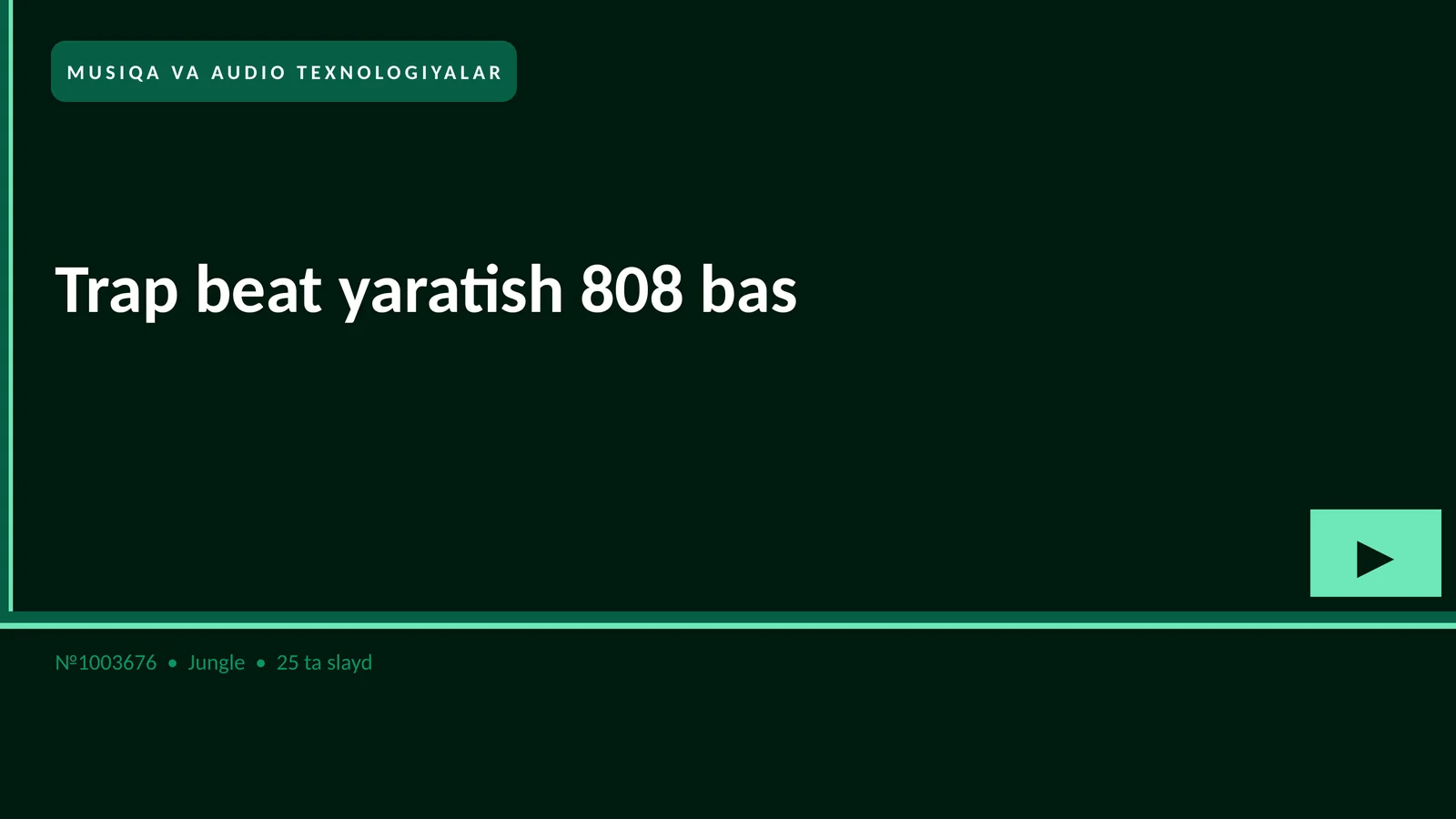 Trap beat yaratish 808 bas 1