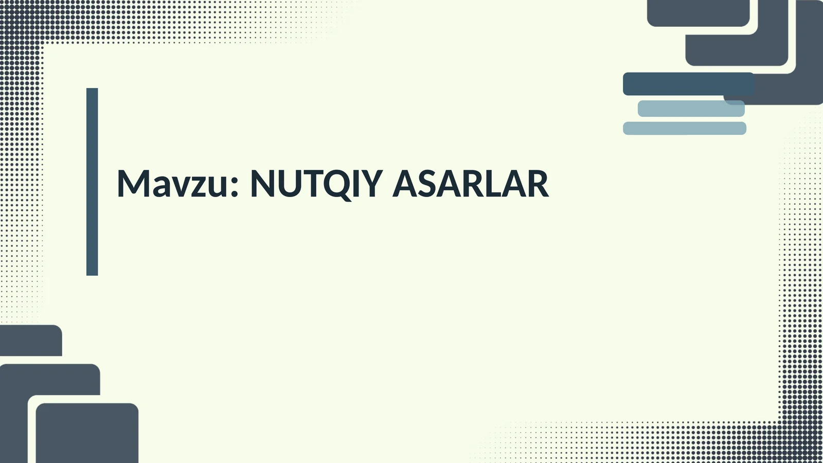 NUTQIY ASARLAR 1