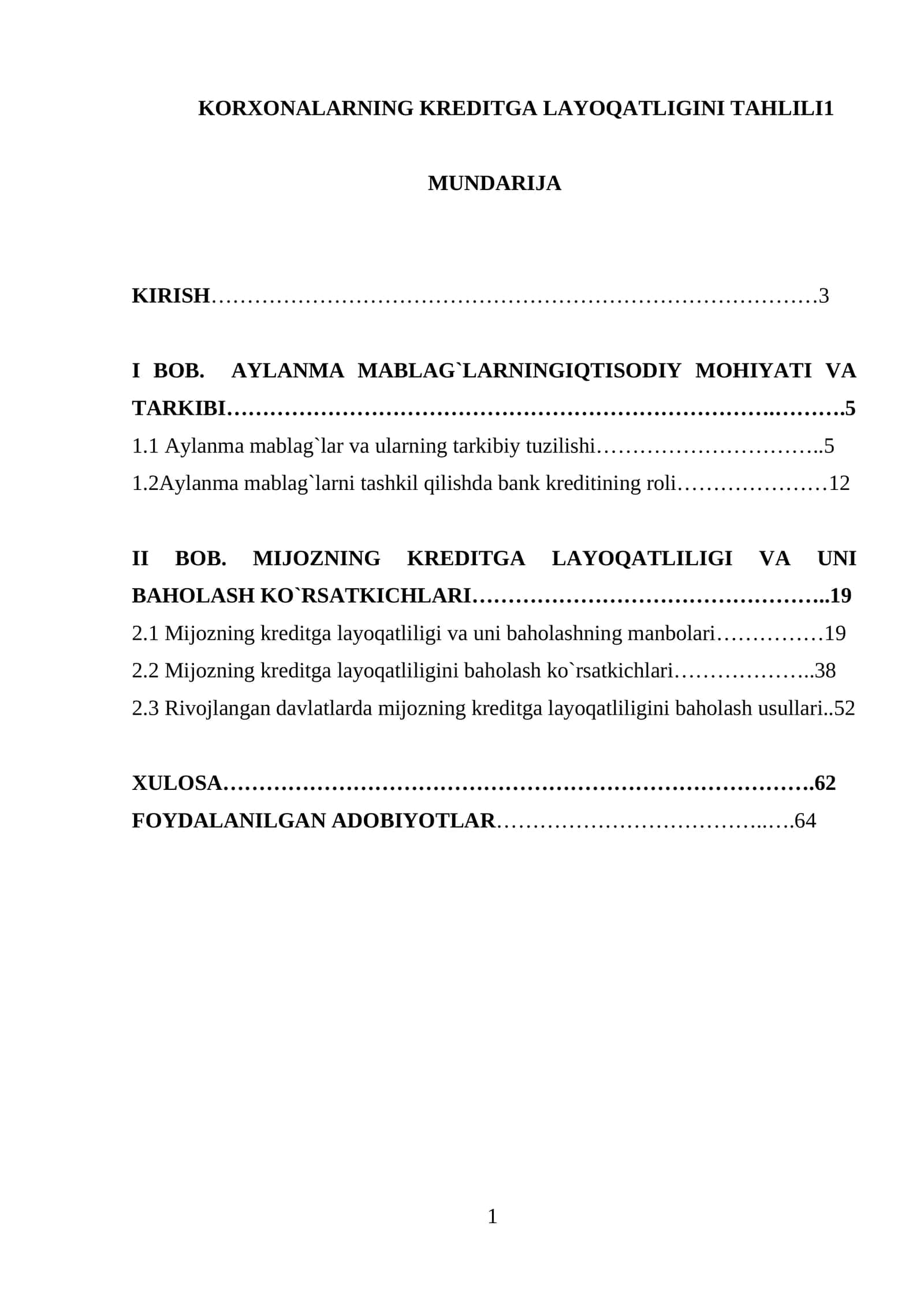 KORXONALARNING KREDITGA LAYOQATLIGINI TAHLILI1 1