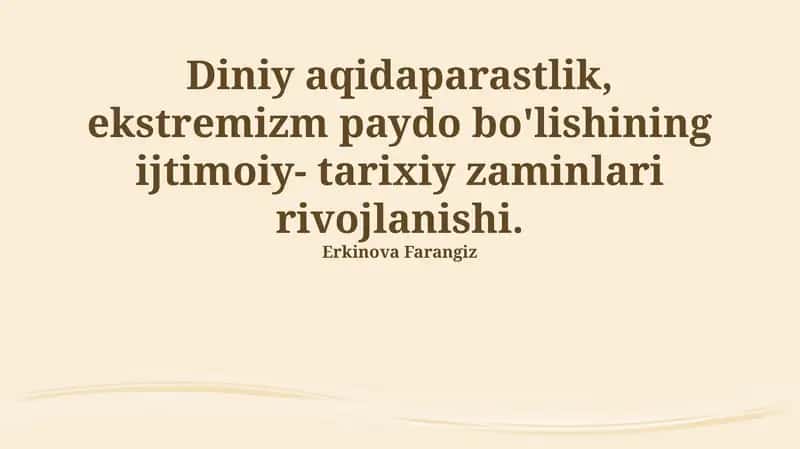 Diniy ekstremizmga qarshi kurash strategiyasi 1