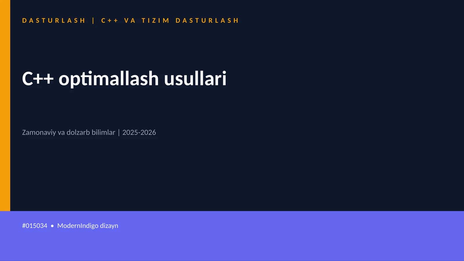 C++ VA TIZIM DASTURLASH 1