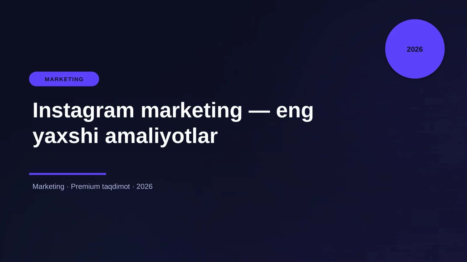 Instagram marketing — eng yaxshi amaliyotlar 1