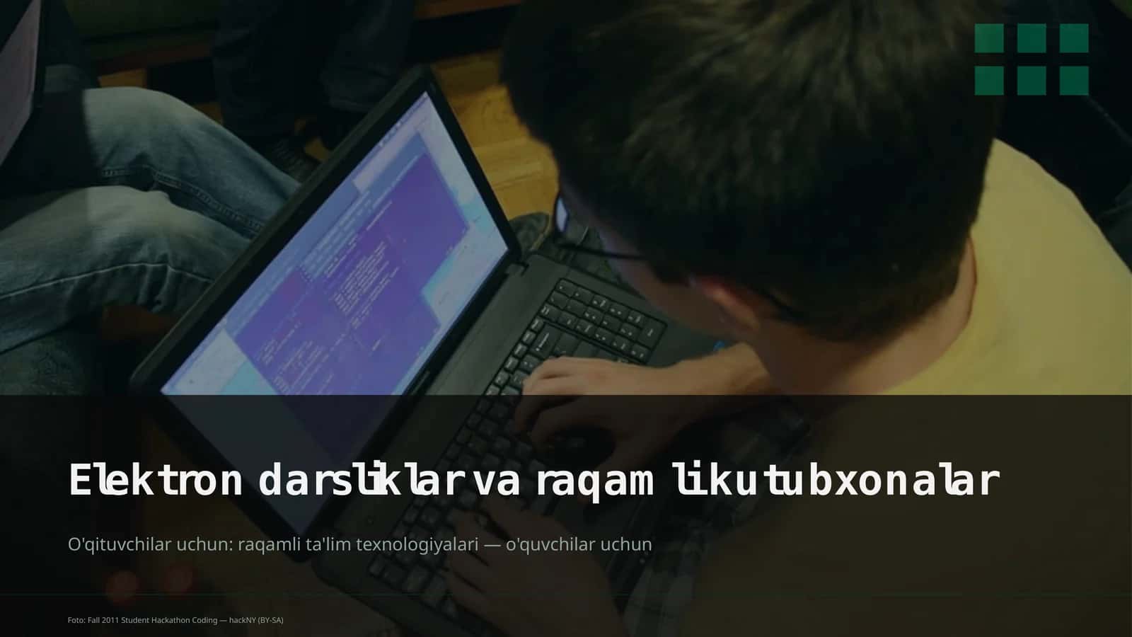 Elektron darsliklar va raqamli kutubxonalar 1