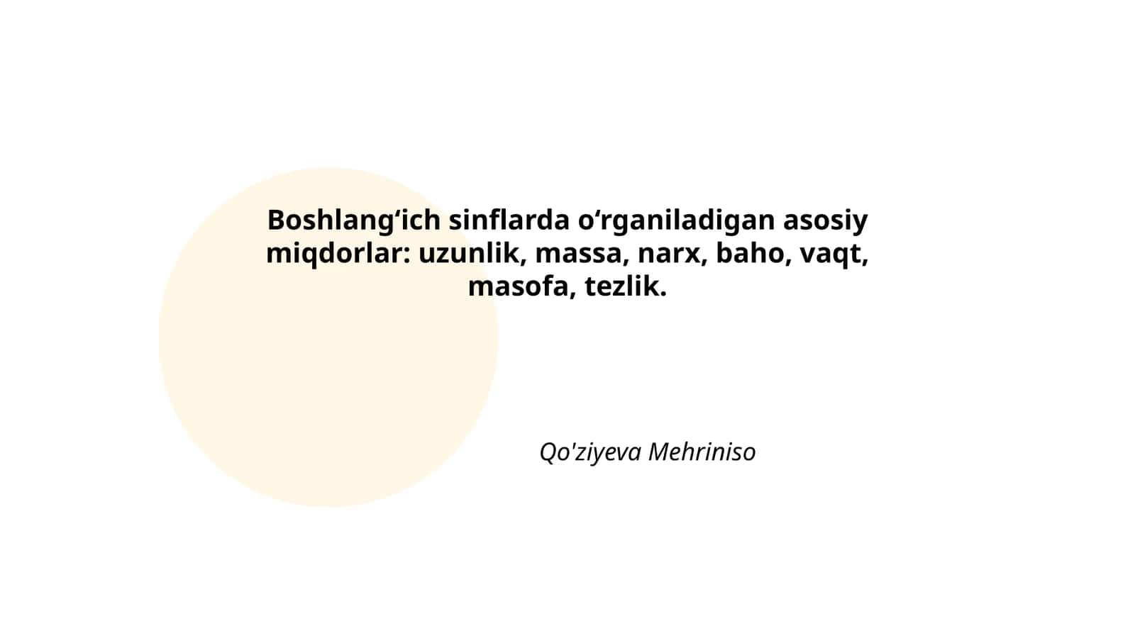 Asosiy miqdorlar 1