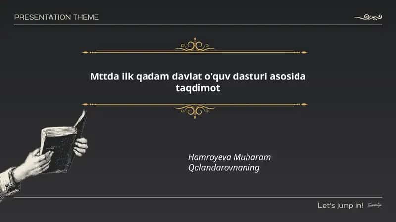 MTTda Ilk qadam davlat o'quv dasturi 1