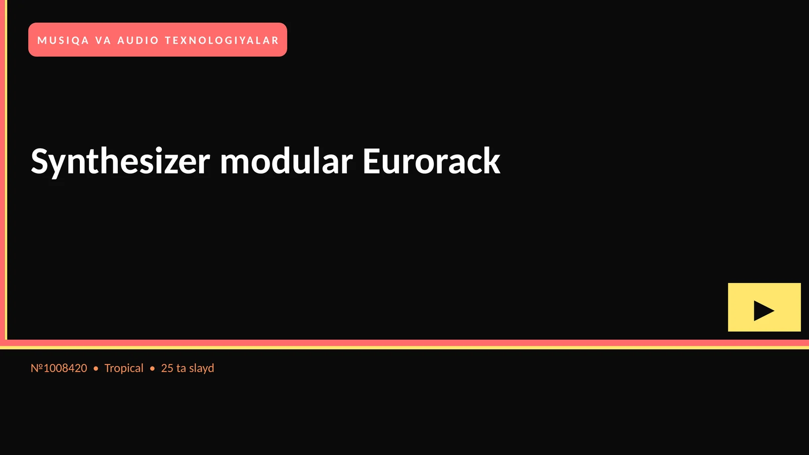 Synthesizer modular Eurorack 1