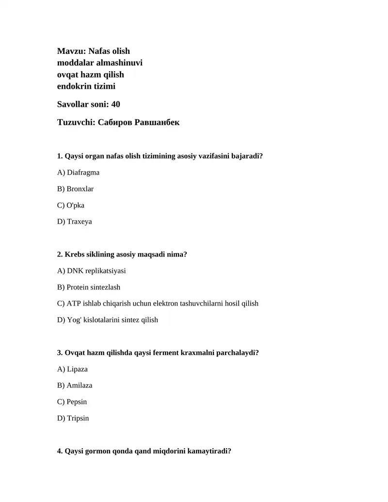 Nafas Olish 1