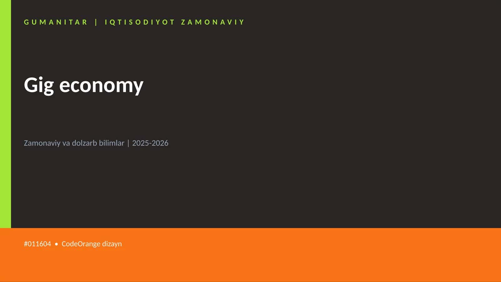 Gig economy 1