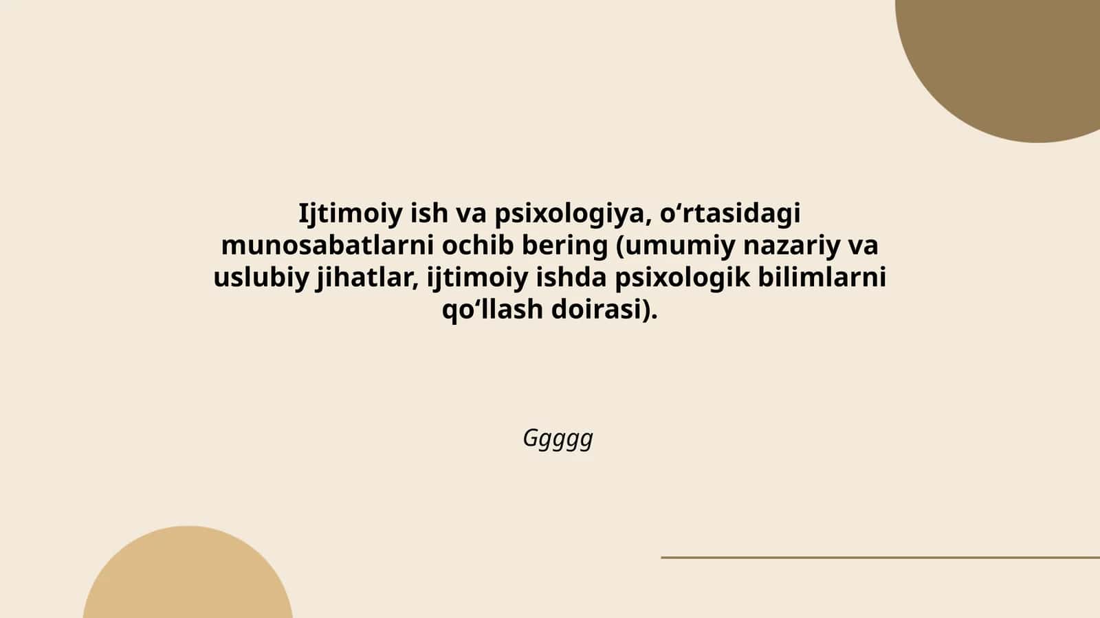 Ijtimoiy ish va psixologiya, oʻrtasidagi munosabatlarni ochib bering 1