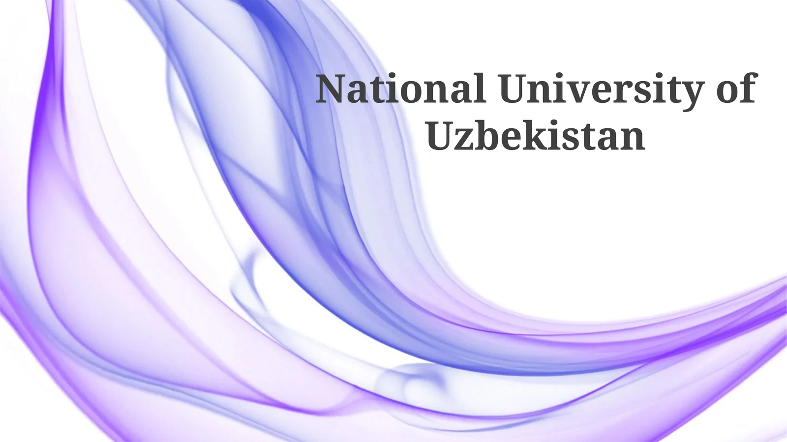 National University of Uzbekistan 1