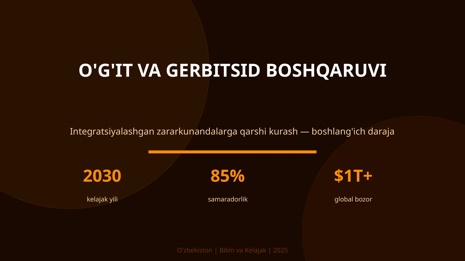O'g'it va gerbitsid boshqaruv 1