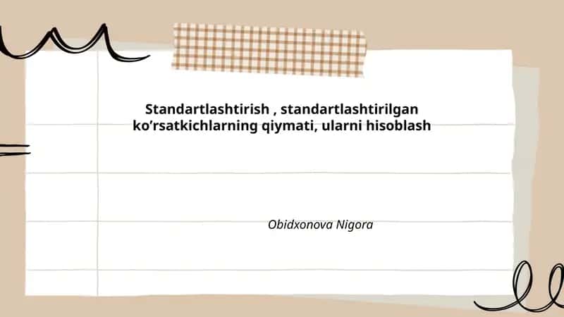 Standartlashtirish 1